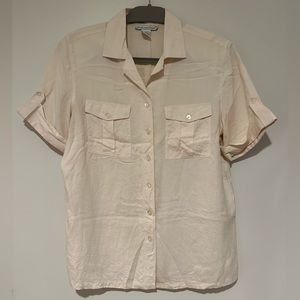 Vintage 100% Silk Button Down
